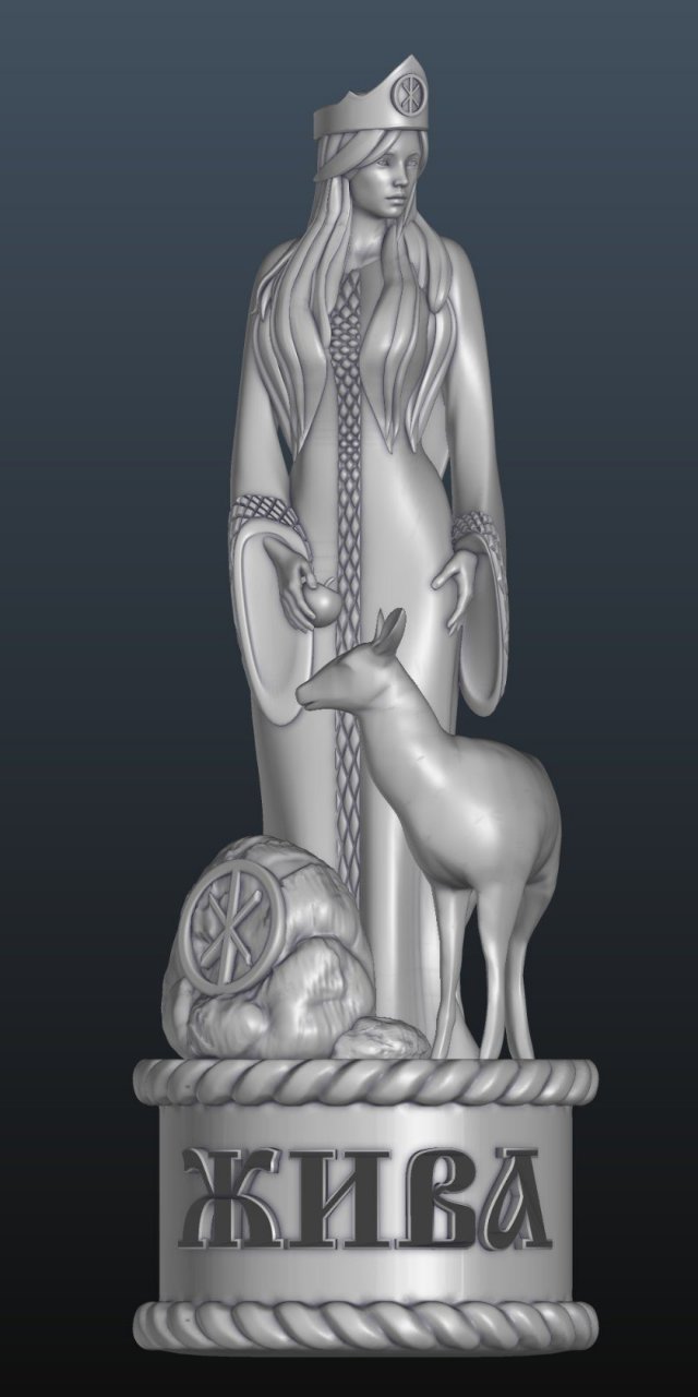 the slavic goddess live Modello 3D .c4d .max .obj .3ds .fbx .stl .blend 