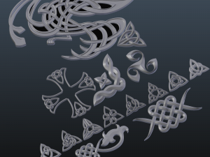 celtic ornament Modelo 3D