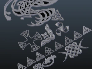 celtic ornament 3D Model