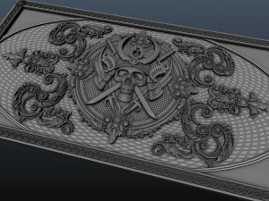 Das Backgamon-Projekt Samurai 3D Modell