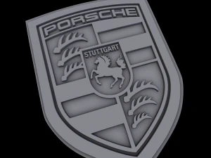 पोर्श लोगो 3D मॉडल