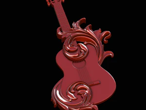 guitarra vitoriana Modelo 3D