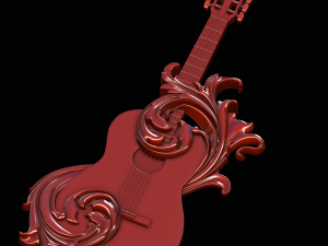 guitar victorian Modèle 3D