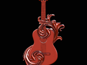 guitar victorian Modèle 3D