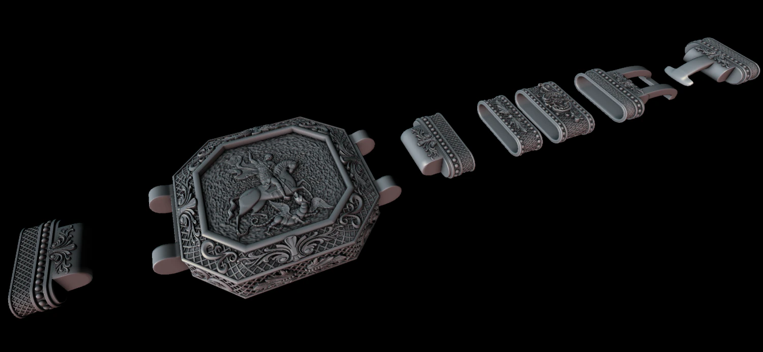 bracelet st george 3D Print Model .c4d .max .obj .3ds .fbx .stl .blend 