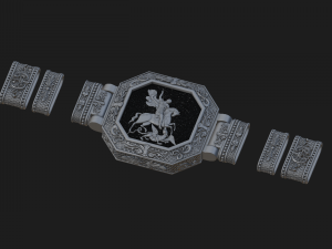 bracelet st george Modello di stampa 3D