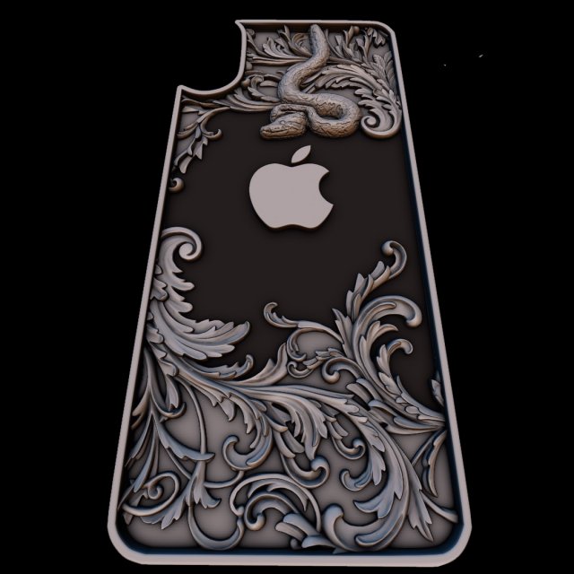 apple 3D 프린트 모델 .c4d .max .obj .3ds .fbx .stl .blend 