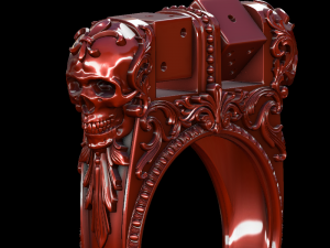 ring with dice 3D 打印模型