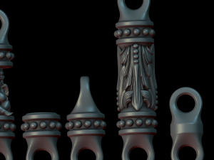 the elements of the chain Model Cetak 3D