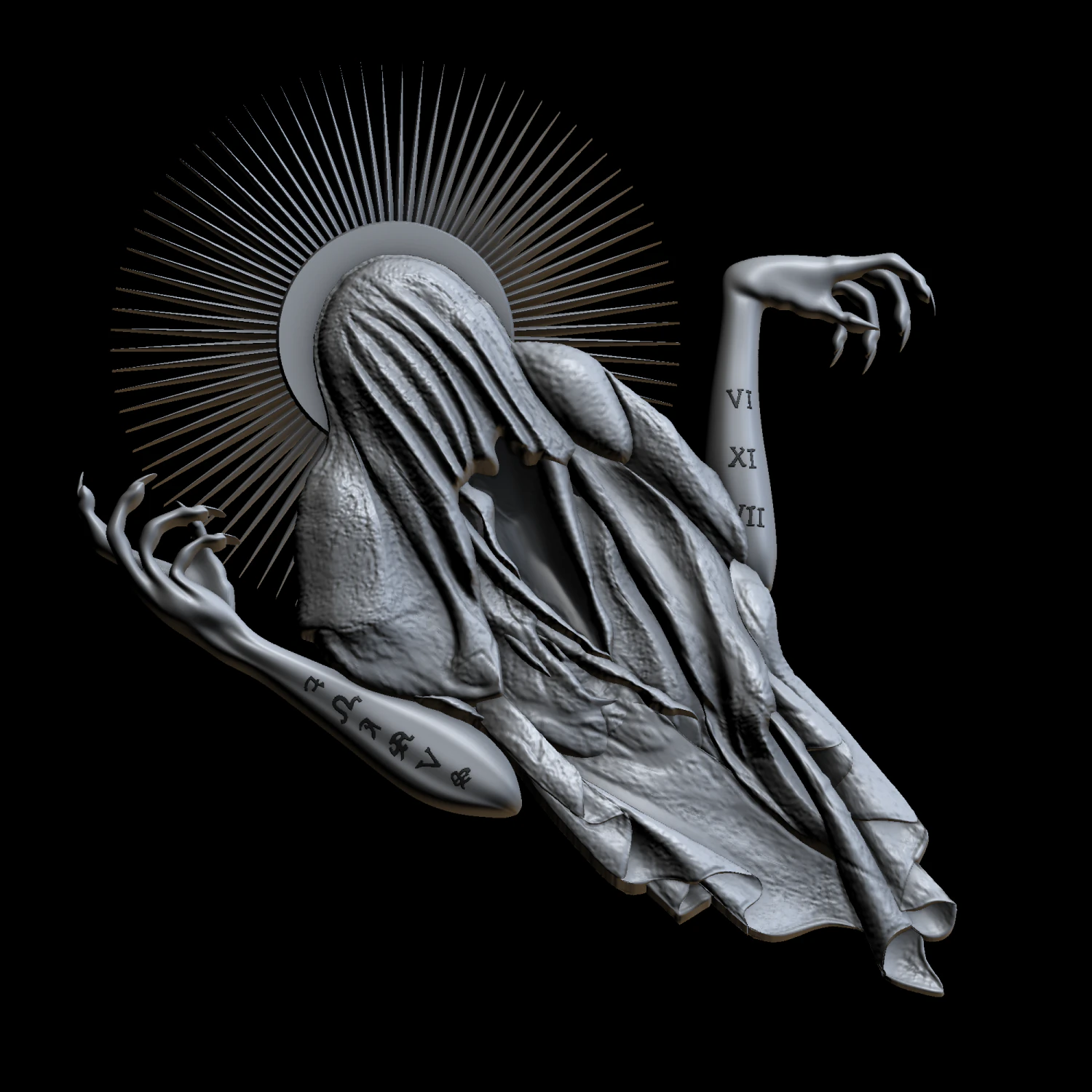 witch 3D Model .c4d .max .obj .3ds .fbx .stl .blend 