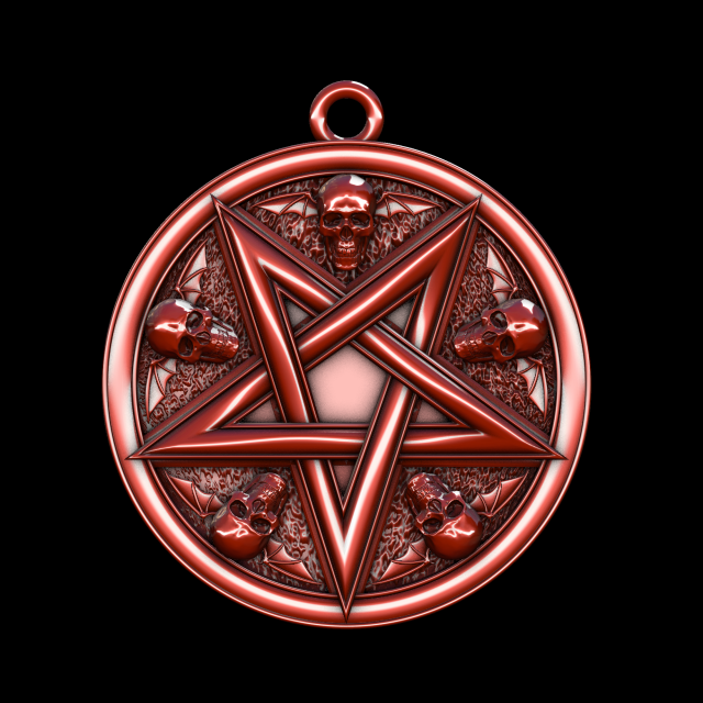 pentagrama 3D Baskı Modeli .c4d .max .obj .3ds .fbx .stl .blend 