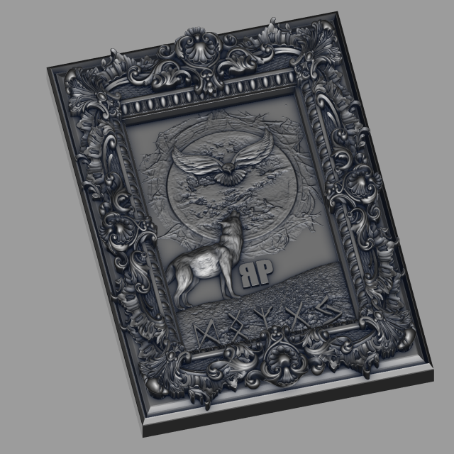 volk frame Model 3D .c4d .max .obj .3ds .fbx .stl .blend 