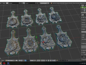 decorative boards 8 in 1 3D Model