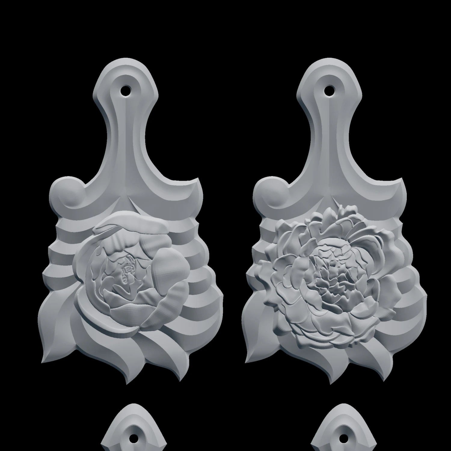 decorative boards 8 in 1 3D Model .c4d .max .obj .3ds .fbx .stl .blend 