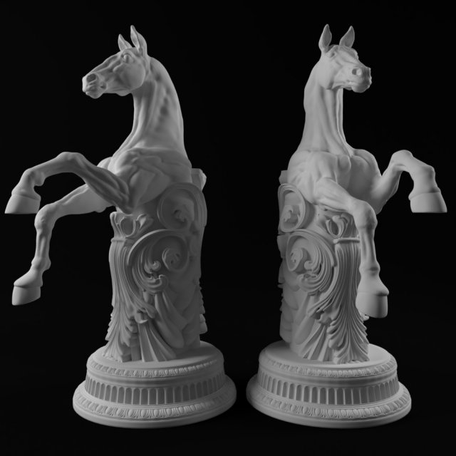 horse Modèles 3D en vedette .c4d .max .obj .3ds .fbx .stl .blend 