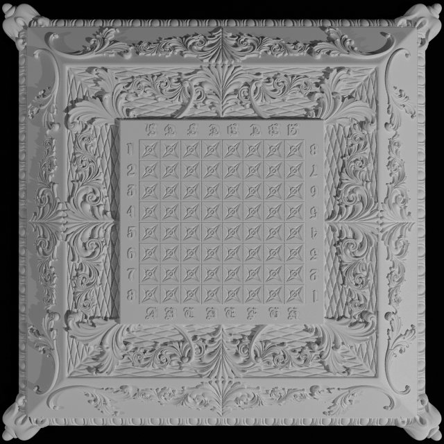 chessboard 3D Принт Модель .c4d .max .obj .3ds .fbx .stl .blend 