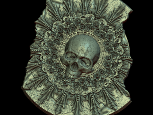 scull circle Model do druku 3D