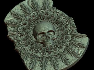scull circle Model do druku 3D