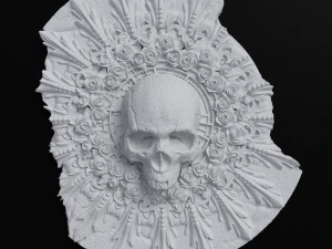 स्कल सर्कल 3D प्रिंट मॉडल