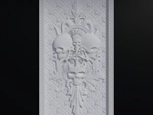 backgamon 3 scull 3D Print Model