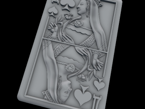 queen of spades 3D Model