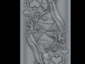 queen of spades 3D Model