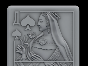 queen of spades 3D Model