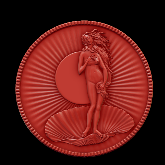 birth of venus 3D Druckmodell .c4d .max .obj .3ds .fbx .stl .blend