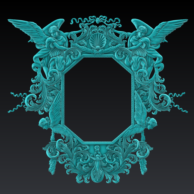 king frame 3Dプリントモデル .c4d .max .obj .3ds .fbx .stl .blend 
