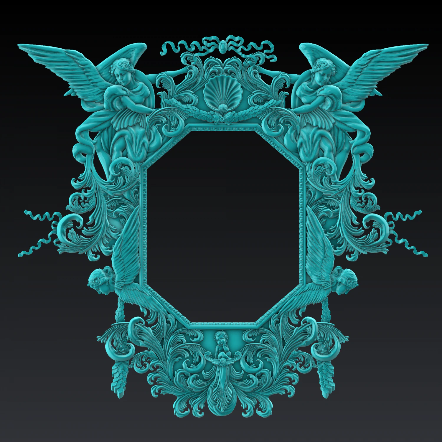 king frame 3D Print Model .c4d .max .obj .3ds .fbx .stl .blend