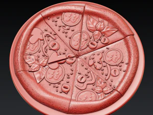 피자 3D 프린트 모델