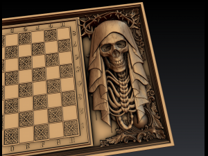 chessboard with death 3D 프린트 모델