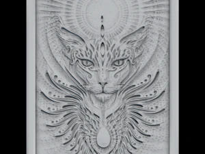 gato 2 Modelo de Impressão 3D