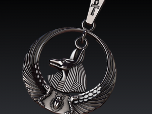 medallion with a dog 3Dプリントモデル