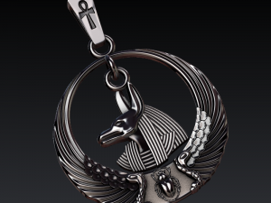medallion with a dog 3D Принт Модель