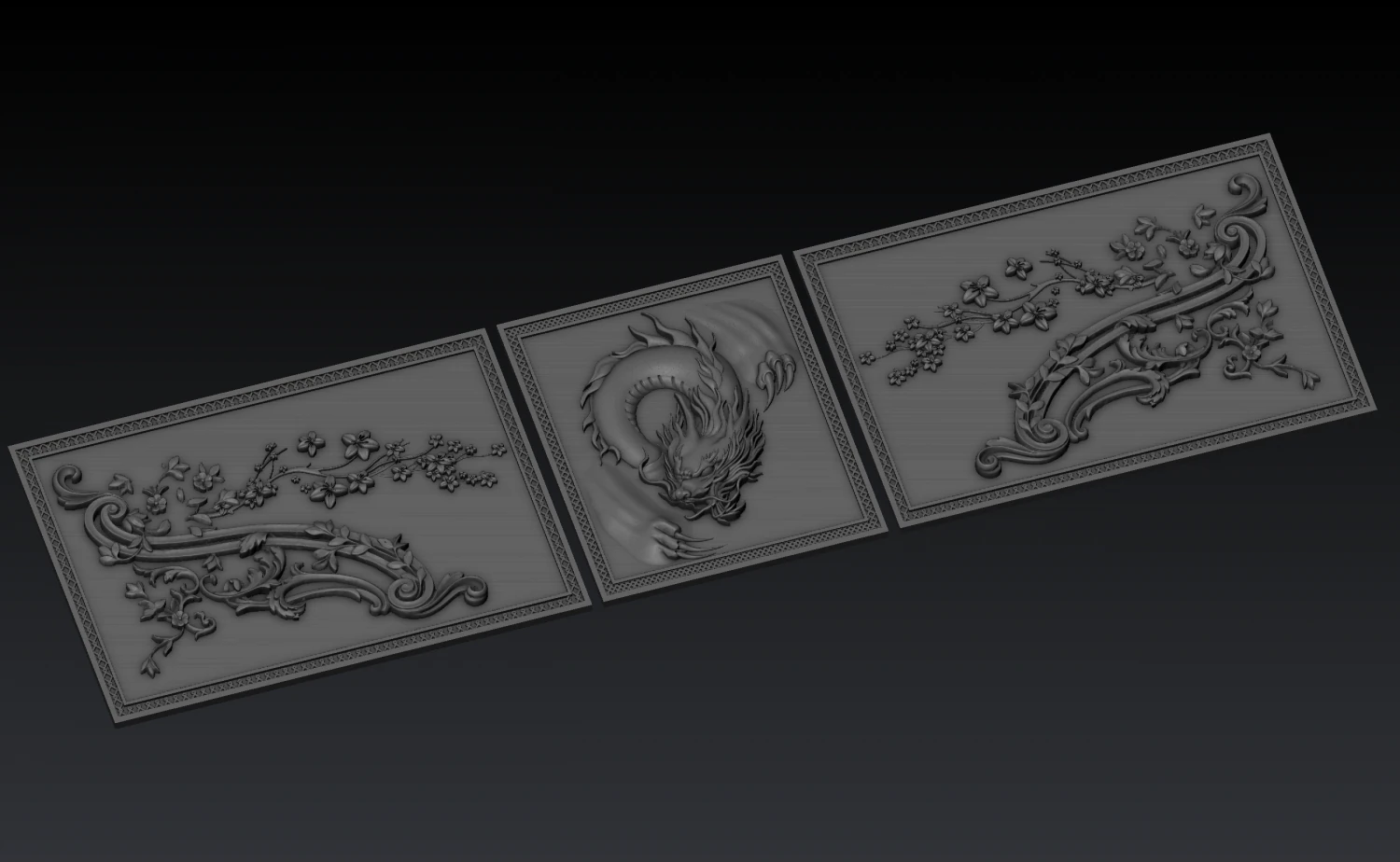 dragon 3D Print Model .c4d .max .obj .3ds .fbx .stl .blend 