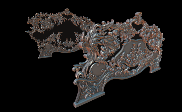 bed 3D Model .c4d .max .obj .3ds .fbx .stl .blend