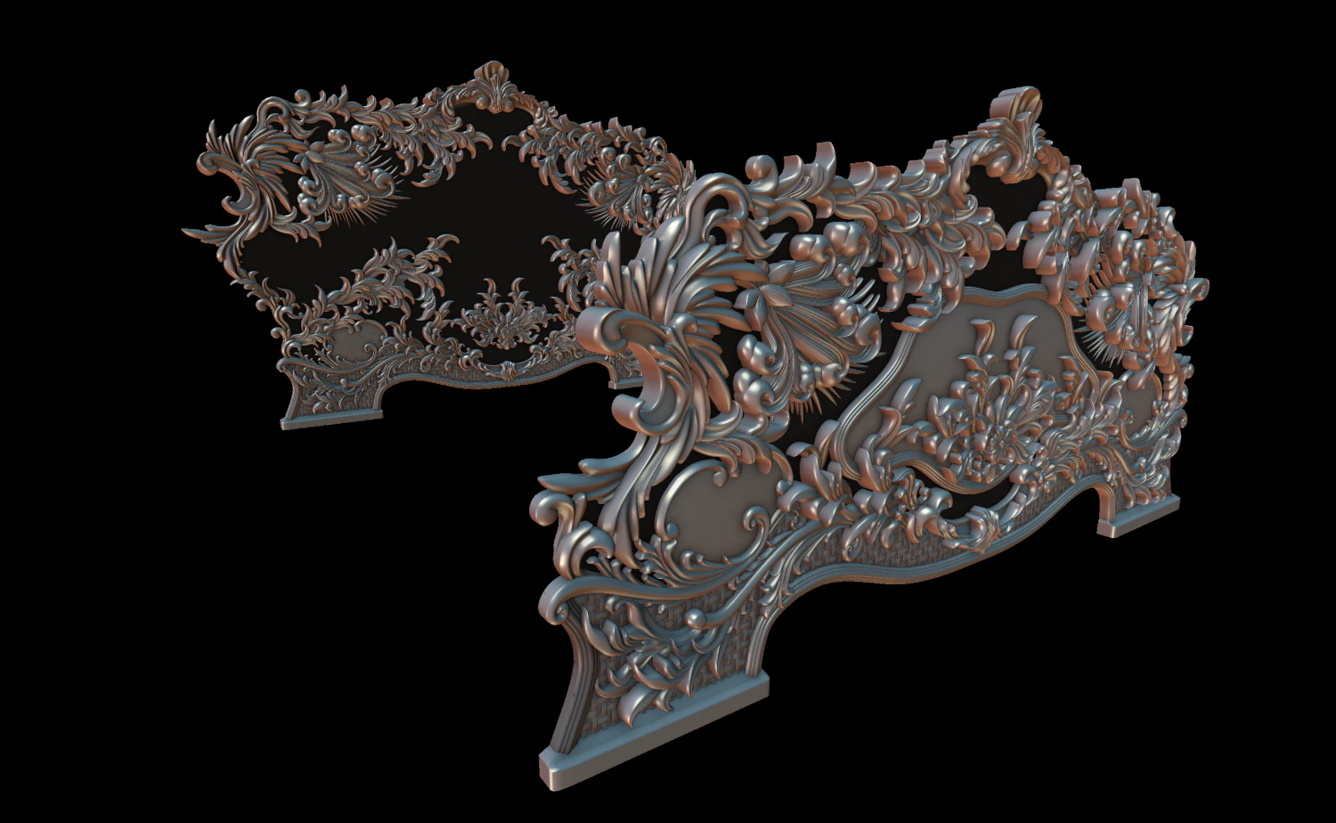 bed 3D Model .c4d .max .obj .3ds .fbx .stl .blend