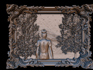 panno girl 3D-printmodel