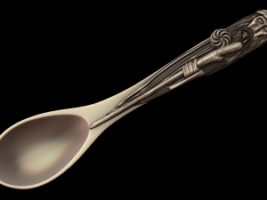 5 in 1 spoons slavic gods 3D प्रिंट मॉडल