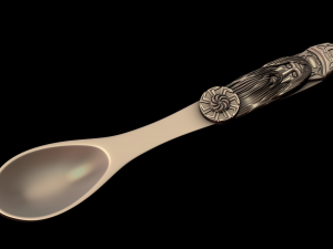 5 in 1 spoons slavic gods 3D प्रिंट मॉडल