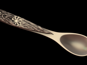 5 in 1 spoons slavic gods 3D प्रिंट मॉडल