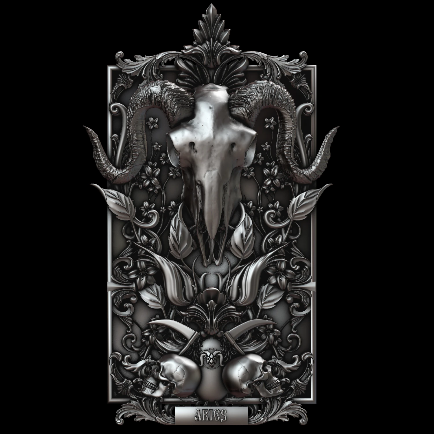 aries 3D Print Model .c4d .max .obj .3ds .fbx .stl .blend