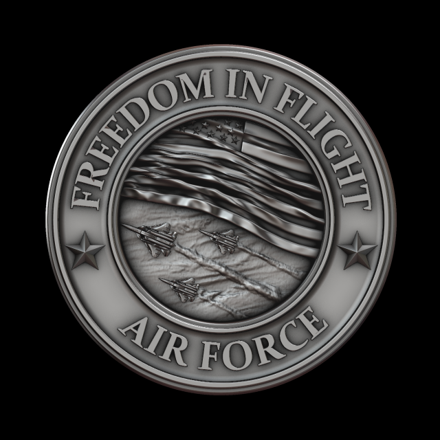 air force Model Cetak 3D .c4d .max .obj .3ds .fbx .stl .blend 