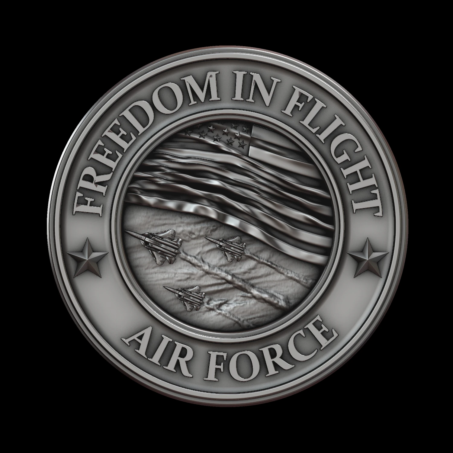 air force 3D Print Model .c4d .max .obj .3ds .fbx .stl .blend 