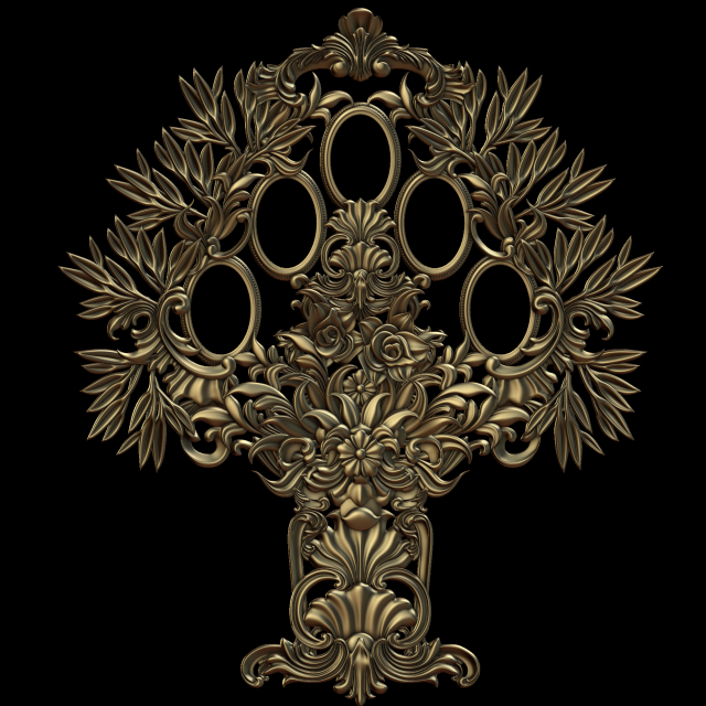 frame family tree 5 photo 10x15 3D Принт Модель .c4d .max .obj .3ds .fbx .stl .blend 