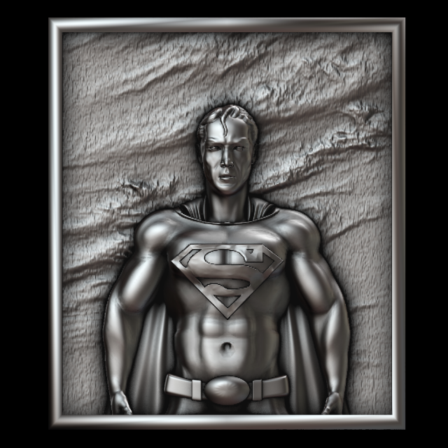 supermen 3Dプリントモデル .c4d .max .obj .3ds .fbx .stl .blend 