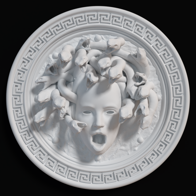 meduza 3D-printmodel .c4d .max .obj .3ds .fbx .stl .blend 