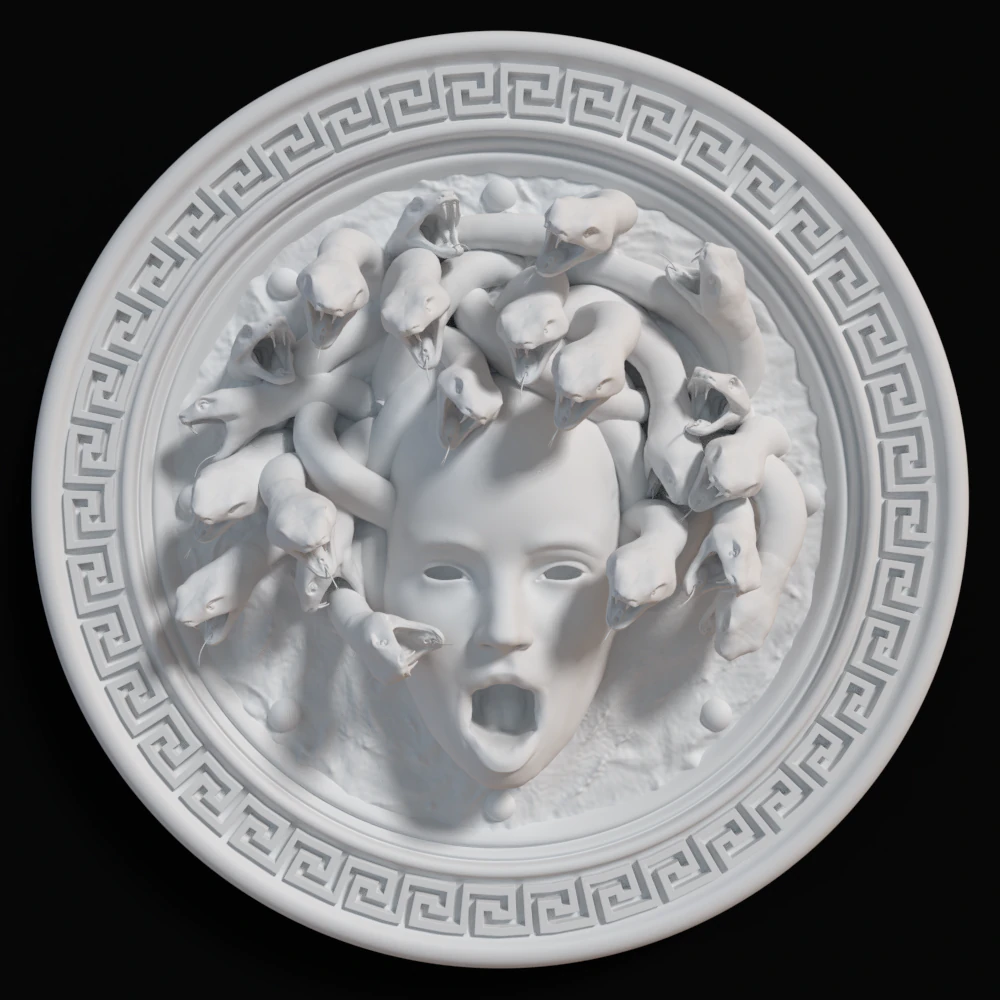 meduza 3D Print Model .c4d .max .obj .3ds .fbx .stl .blend 