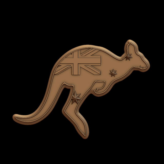 kangaroo 3D 打印模型 .c4d .max .obj .3ds .fbx .stl .blend